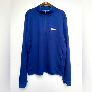 PRINCE PICKLEBALL - Navy, 1/4 Zip Long Sleeved Pullover, Size XL